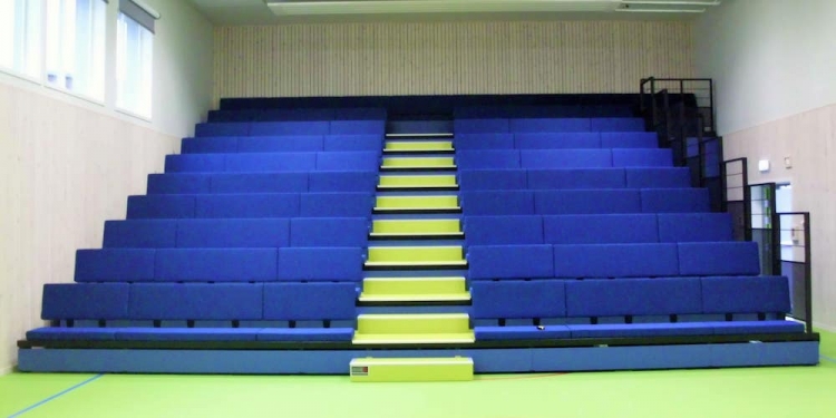 Bleacher Seats Maximise The Capacity Of Sports Halls