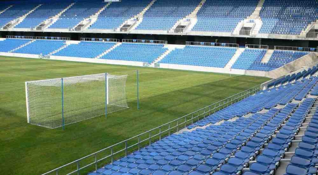 plastic seats at sports stadium