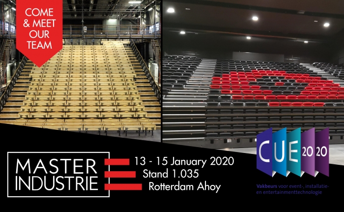 MasterIndustrie will participate at CUE Exhibition for events, installation and entertainment technology in Rotterdam.